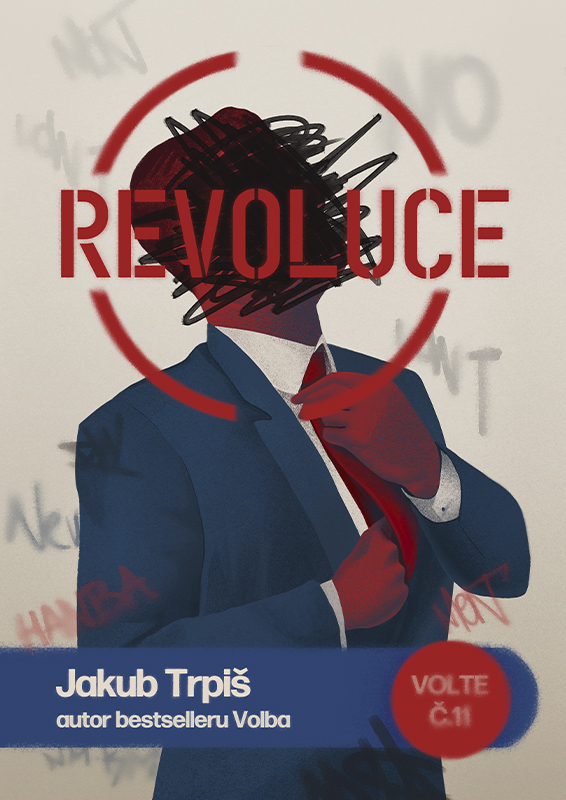Obálka a ilustrace ke knize Revoluce od Jakuba Trpiše